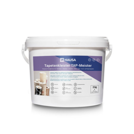 Hausa Tapetenkleister TAP-Meister 3kg Fertigkleister für Tapeten