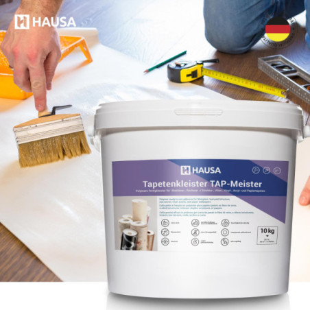 Hausa Tapetenkleister TAP-Meister 10kg Fertigkleister für Tapeten