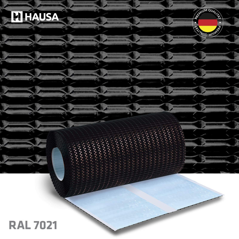 Kaminanschlussband HAUSA 3D anthrazit (RAL 7021)FLEX 300mm x 5m