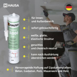 Maleracryl HAUSA HA006 elastisch weiß 24 x 310ml