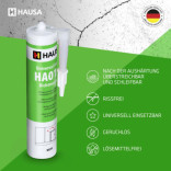 Maleracryl HAUSA HA012 Uniwersal Innen und Außen weiß 12 x 310ml