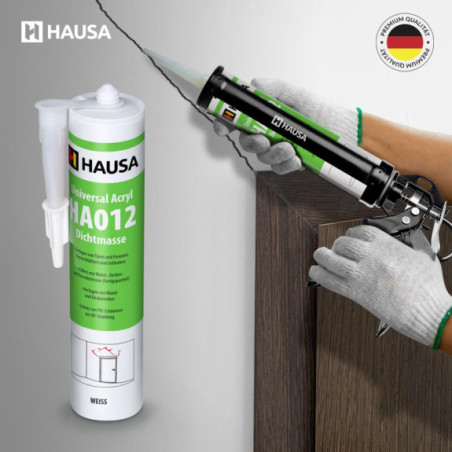 Maleracryl HAUSA HA012 Uniwersal Innen und Außen weiß 4 x 310ml