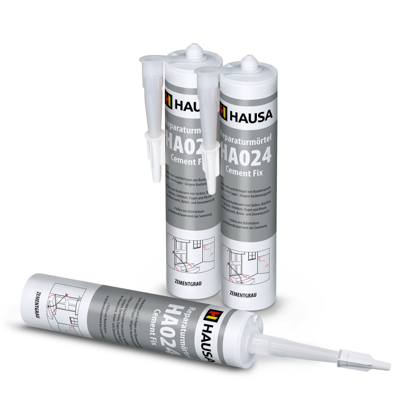 Reparaturmörtel HAUSA HA024 Cement Fix zementgrau 3 x 310ml