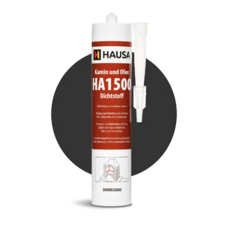 Kamin Ofen Dichtstoff HAUSA HA1500 hitzebeständige 1500°C 4 x 310ml