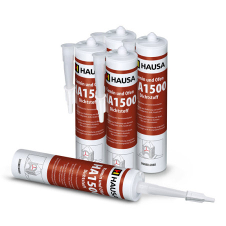 Kamin Ofen Dichtstoff HAUSA HA1500 hitzebeständige 1500°C 5 x 310ml