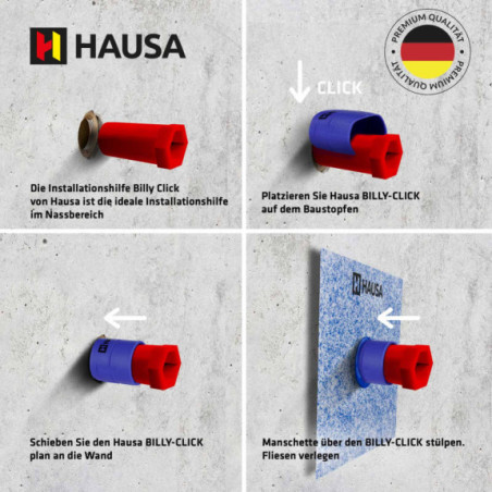 HAUSA Billy Click Installationshilfe für den Dichtmanschetten 10stk