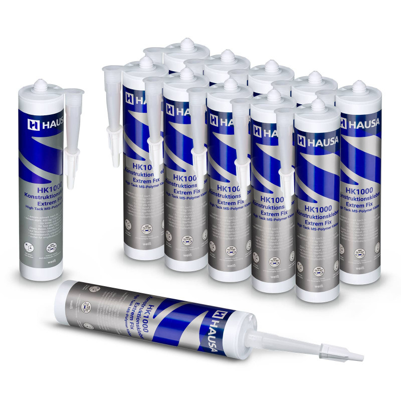 High-Tack Montagekleber HAUSA HK1000 400 kg/10cm² 12 x 290ml