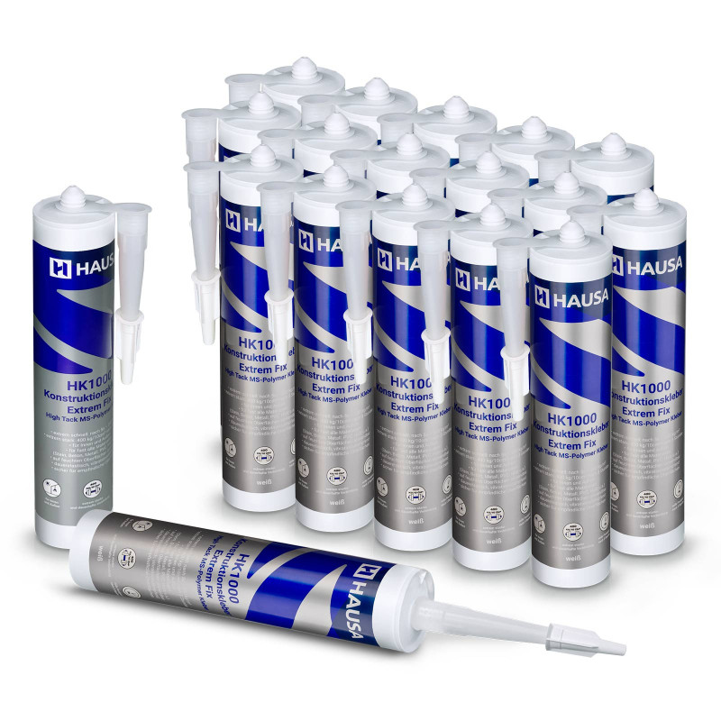 High-Tack Montagekleber HAUSA HK1000 400 kg/10cm² 18 x 290ml