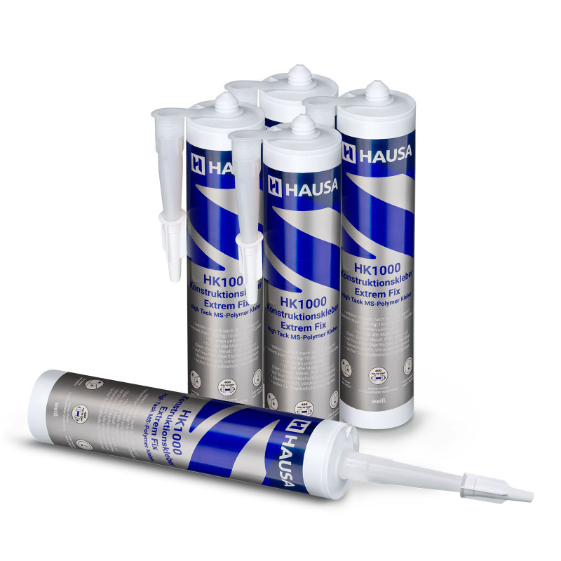 High-Tack Montagekleber HAUSA HK1000 400 kg/10cm² 5 x 290ml