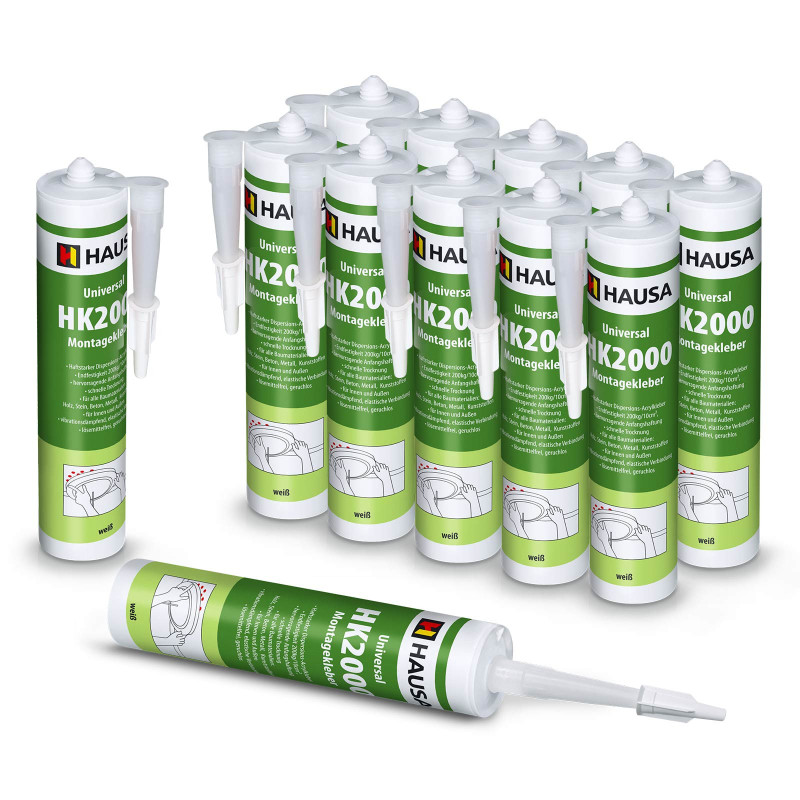 Baukleber Montagekleber HAUSA HK2000 12 x 310ml