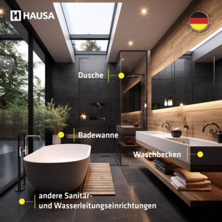 Sanitärsilikon HAUSA HS100 Schimmelresistent anthrazit 310ml