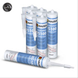 Sanitärsilikon HAUSA HS100 Schimmelresistent zementgrau 6 x 310ml