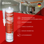 Hochtemperatur Silikon HAUSA HS250 +315°C rot 12 x 300ml