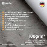 Unterspannbahn 100g HAUSA HU100SK flexible mit Klebestreifen 600m²