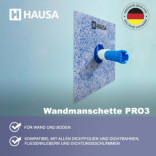 Wandmanschette HAUSA PRO3 120x120mm unter Fliesen Dehnzone 10stk