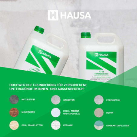 Tiefengrund HAUSA gebrauchsfertige Grundierung schnelltrocknend 5l