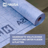 Abdichtbahn HAUSA PRO3 Dichtbahn Wasserdichte Entkopplungsmatte 10m