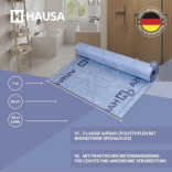 Abdichtbahn HAUSA PRO3 Dichtbahn Wasserdichte Entkopplungsmatte 5m