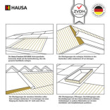 Unterspannbahn ZVDH HAUSA Premium 150g mit Klebestreifen 300m2
