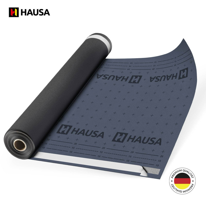 Unterspannbahn Hausa HU220SK 225m2 mit Klebestreifen 220g/m²