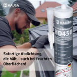 Hausa Kautschuk Dachdichtstoff HD450 Transparent 2x 300ml