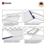 Unterspannbahn Hausa HU220SK 75m2 mit Klebestreifen 220g/m²