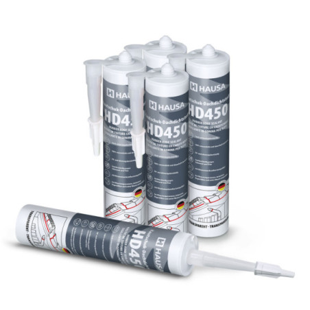 Hausa Kautschuk Dachdichtstoff HD450 Transparent 5x 300ml