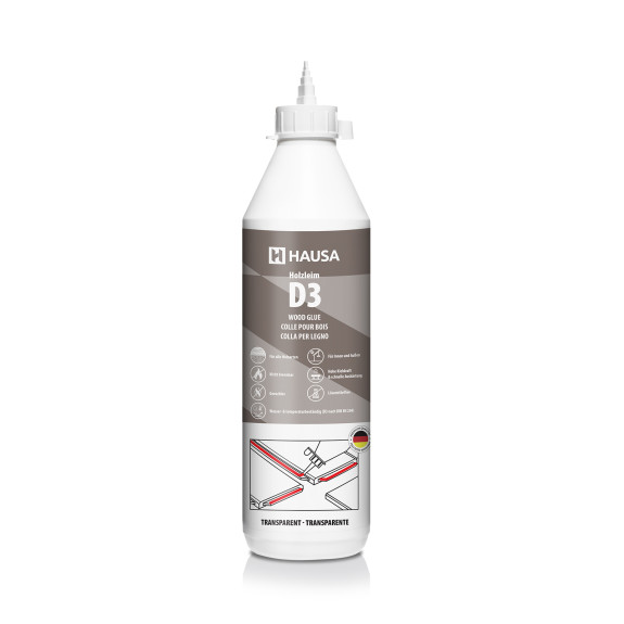Holzleim HAUSA Wasserfest D3 Leim Stark 750ml