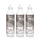Holzleim HAUSA D3 wasserfest weiß 3x 750 ml | Hausa.de
