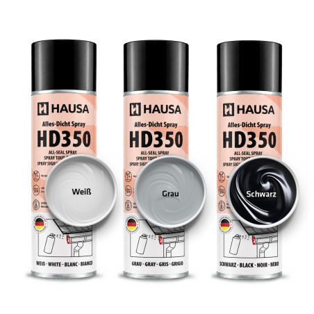 Hausa Alles-Dicht Spray HD350 Schwarz 6x 400ml