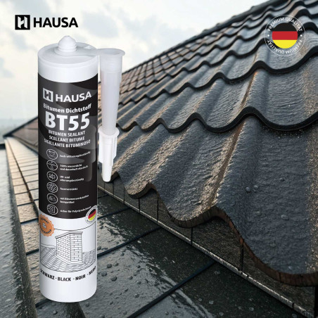 Hausa Bitumen Dichtstoff BT55 Schwarz 5x 300ml