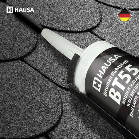 Hausa Bitumen Dichtstoff BT55 Schwarz 5x 300ml