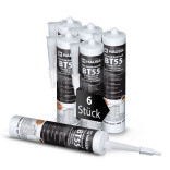 Hausa Bitumen Dichtstoff BT55 Schwarz 6x 300ml