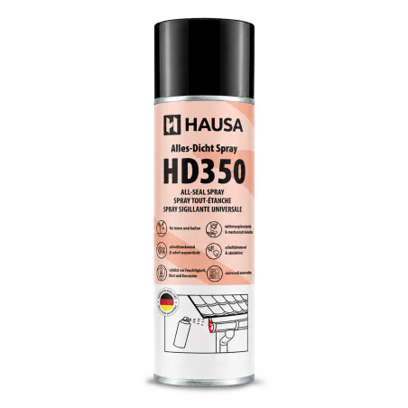 Hausa Alles-Dicht Spray HD350 Schwarz 48x 400ml