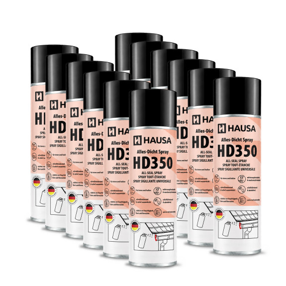 Hausa Alles-Dicht Spray HD350 Schwarz 12x 400ml