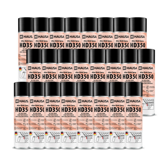 Hausa Alles-Dicht Spray HD350 Schwarz 24x 400ml