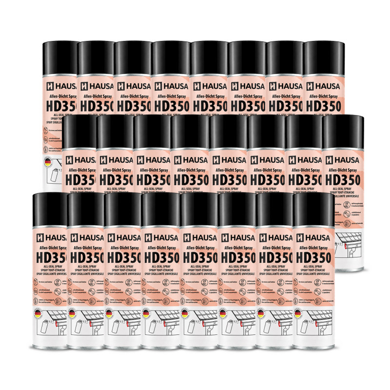 Hausa Alles-Dicht Spray HD350 Schwarz 24x 400ml