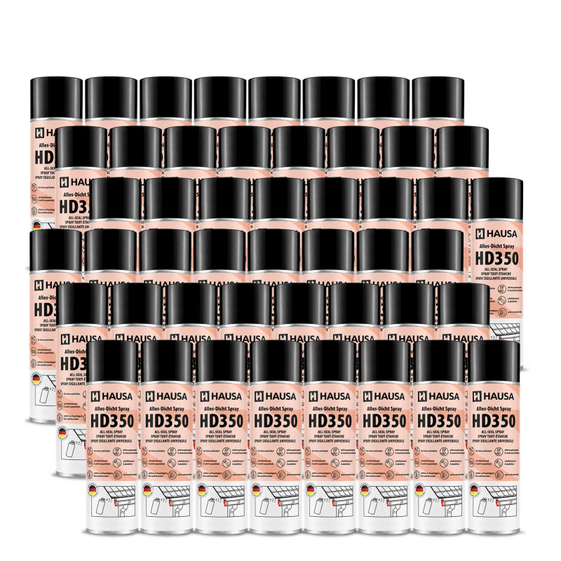 Hausa Alles-Dicht Spray HD350 Schwarz 48x 400ml