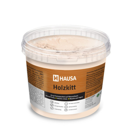Holzkitt HAUSA 1 kg Buche Dunkel Holzspachtelmasse Kitt für Holz
