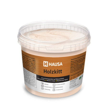 Holzkitt HAUSA 1 kg Buche Hell Holzspachtelmasse Kitt für Holz