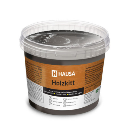 Holzkitt HAUSA 1 kg Ebenholz Holzspachtelmasse Kitt für Holz