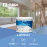 Flüssigfolie HAUSA Dichtfolie für Bad Dusche Küche 4,5kg bis 4,5m²