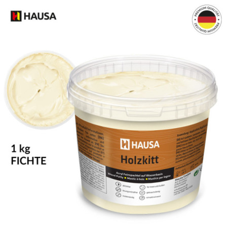 Holzkitt HAUSA 1 kg Fichte Holzspachtelmasse Kitt für Holz