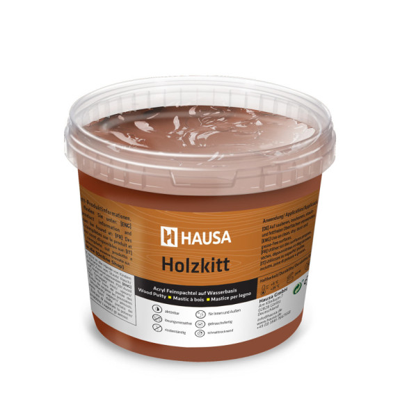 Holzkitt HAUSA 1 kg Palisander Holzspachtelmasse Kitt für Holz