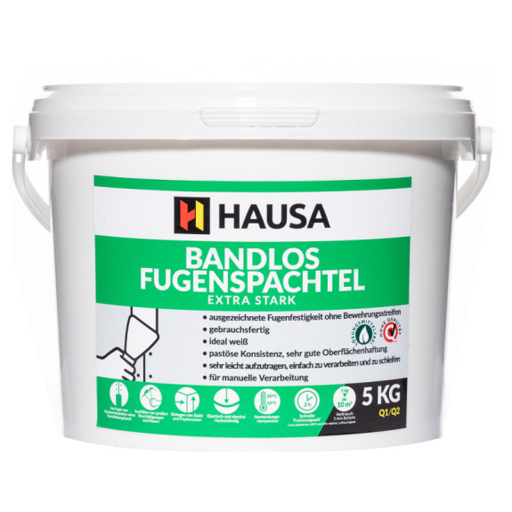 Reparatur Spachtelmasse HAUSA extra starke Fertigspachtel  weiß 5kg