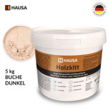 Holzkitt HAUSA 5 kg Buche Dunkel Holzspachtelmasse Kitt für Holz