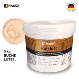 Holzkitt HAUSA 5 kg Buche Mittel Holzspachtelmasse Kitt für Holz