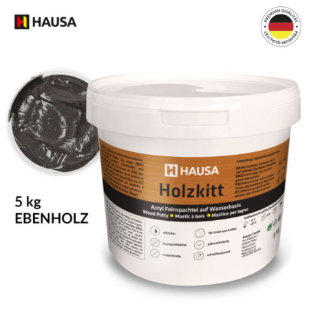 Holzkitt HAUSA 5 kg Ebenholz Holzspachtelmasse Kitt für Holz