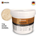 Holzkitt HAUSA 5 kg Eiche Dunkel Holzspachtelmasse Kitt für Holz