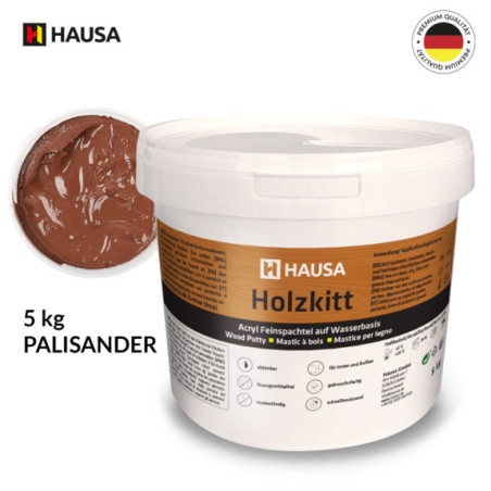 Holzkitt HAUSA 5 kg Palisander Holzspachtelmasse Kitt für Holz
